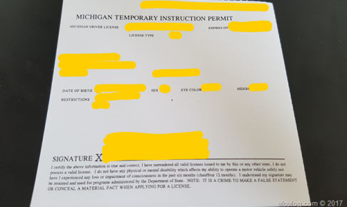 アメリカ運転免許の取り方①書類準備と筆記試験、仮免許の発行…ミシガン州編