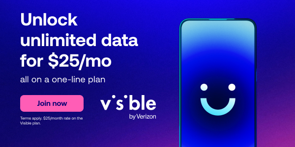 Visible by Verizon - unlimited data $25/mo